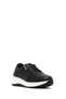 Women's Black Lace-Up Thick Sole Sports Shoes, Genuine Leather Sneaker 25Afd501718 - 6