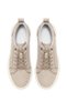 Men's Beige Lace-Up Leather Sneaker 26SFD680518 - 4