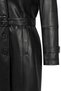 Lilian Women's Black Long Leather Coat 26Sge56421M - 6