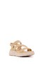 Women's Beige Thick-Soled Fabric Comfort Sandals 26Sfe46416F - 7