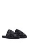Women's Black Patterned Espadrille Slippers 25Sfd20626F - 3