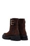 Women's Brown Thick-Soled Suede Leather Boots Wf170013Ds - 7