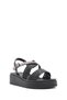 Women's Black Ankle Buckle Thick Sole Sandals 25Sfe465818 - 6
