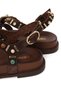 Women's Brown Stone Suede Leather Sandals 26Sfd551110 - 8