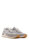 Women's Gray Lace-Up Leather Sneaker 26Pfd220814 - 2