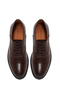 Men's Brown Lace-Up Leather Classic Shoes Wm750042Dv - 4
