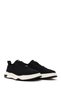 Men's Black Lace-Up Fabric Casual Sneakers 26SFD62266F - 3
