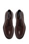Men's Brown Lace-Up Thick Soled Leather Casual Shoes Wm802005Dv - 4