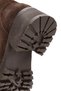 Women's Brown Zippered Suede Leather Boots 25Wfd151410 - 8
