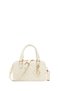 Women's Cream Long Strap Quilted Mini Shoulder Bag with Charms Ab10003253