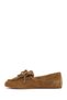 Women's Tan Tasseled Suede Leather Loafer 26Pfd552310 - 3