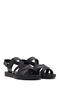 Women's Black Strappy Sandals 26Sfe464614 - 2