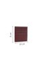 Men's Burgundy Braided Leather Card Holder 000A2D361329 - 2