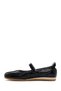 Women's Black Strappy Patent Leather Shoes, Leather Ballerinas 26Pfd370416 - 3