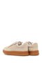 Women's Beige Lace-Up Suede Leather Sneaker 26PFD431910 - 6