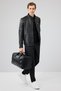 Tony Men's Black Judge Collar Short Leather Coat 25Wge65781M - 9