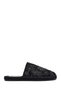 Women's Black Patterned Espadrille Slippers 25Sfd20626F