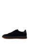 Men's Black Lace-Up Nubuck Leather Sneaker Wm680054Dn - 3