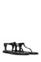 Women's Black Flip-Flop Sandals 26Sfe498818 - 2