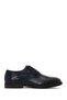Men's Navy Blue Lace-Up Leather Classic Shoes Wm750022Dk