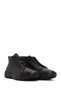 Men's Black Lace-Up Thick Soled Leather Casual Boots 25Wfd795118 - 2