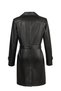 Lilian Women's Black Long Leather Coat 26Sge56421M - 2