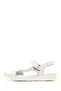 Women's White Leather Comfort Sandals 26Sfd340418 - 3