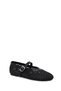 Women's Black Metallic Ballerinas 26Pfe494732 - 7