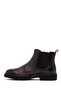Men's Brown Leather Chelsea Boots Wm680017Df - 3