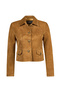 Almira Women's Camel Short Suede Leather Jacket 26Sge566810 - 4