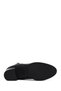 Women's Black Zippered Thick Heeled Boots Wf240002Sv - 6