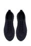 Men's Navy Blue Lace-Up Thick Sole Nubuck Leather Sneaker Wm680053Dn - 4