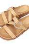 Women's Beige Stone Slippers 26Sfe450318 - 7