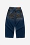 Mud Washed Super Baggy Blue Men's Jean Trousers - 2