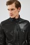 Wade Men's Black Slim-Fit Leather Coat 22Wgd6462Ve - 8