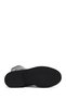 Women's Black Lace-Up Zippered Leather Boots 25Wfd186618 - 5