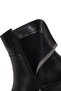 Women's Black Zippered Thick Soled Leather Boots Wf190022Dv - 7