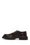 Men's Brown Lace-Up Thick Sole Leather Casual Shoes 25Wfd6053Ft - 3