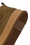 Men's Khaki Lace-Up Thick Soled Nubuck Leather Sneaker Wm680052Dn - 8