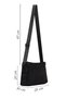 Men's Black Fabric Mini Crossbody Bag 26SBD30086F - 2