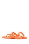 Women's Orange Flip Flops Jelly Slippers 25Sfe4750Pv - 5
