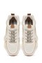 Women's Cream Lace-Up Thick Sole Sneaker Af520005Sk - 7
