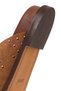 Women's Tan Studded Suede Leather Slippers 26Sfd550810 - 8