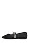 Women's Black Stone Ballerinas 26Pfe45186F - 4