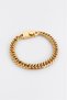 Gold Tone Razor Chain 316L Steel Men's Bracelet - 3