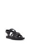 Women's Black Strappy Sandals 26Sfe464614 - 7