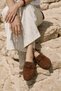 Women's Brown Suede Leather Loafer 26Pfd202510 - 2