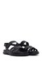 Women's Black Strappy Thick Sole Comfort Sandals 26Sfe463718 - 2