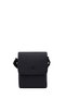 Men's Black Long Strap Leather Messenger Bag 25Wbd3540Ft - 7