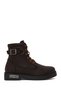Men's Brown Sirico Zip-Up Leather Combat Boots 026M100069